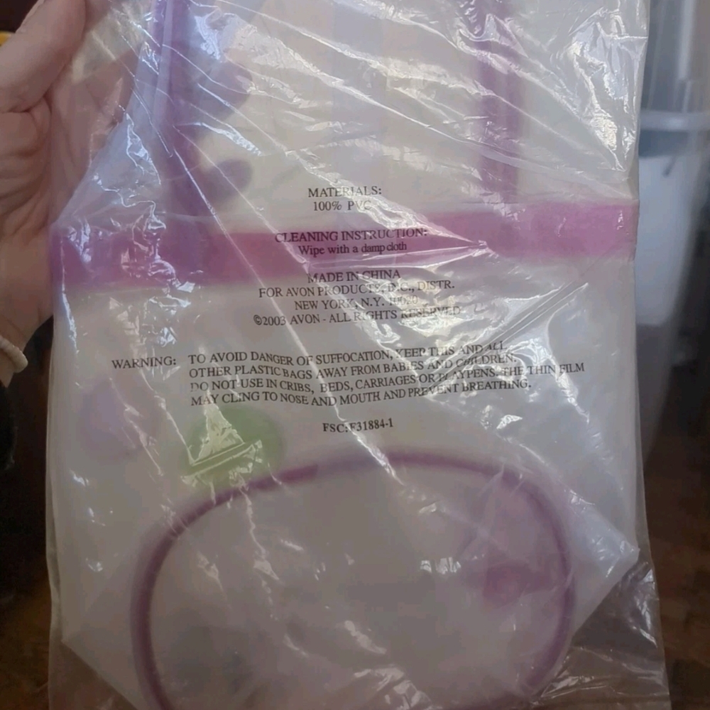 🩷Avon 2003 Clear Tote w/Polka Dots - Picture 4 of 5